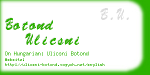 botond ulicsni business card